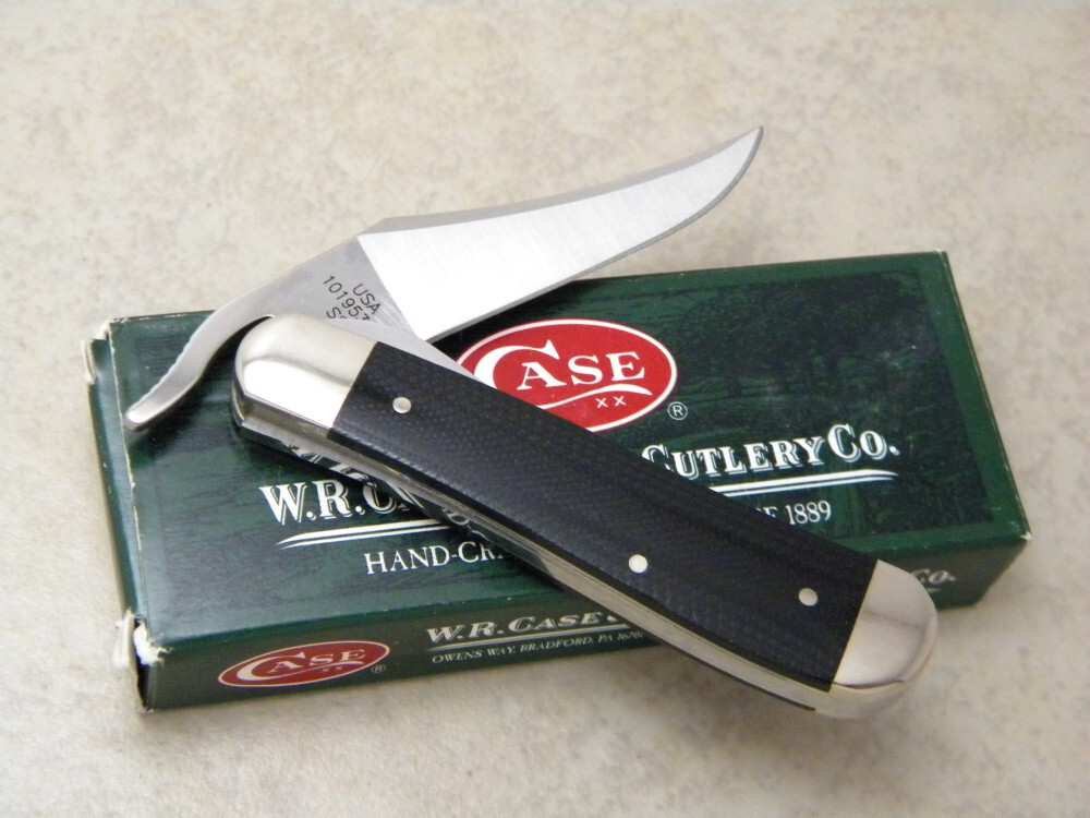 Case XX USA 101953 L Black Micarta Russlock Knife NIB