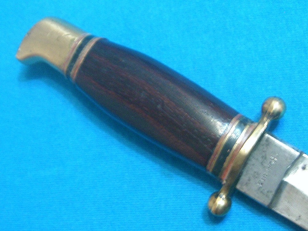 VINTAGE HOFFRITZ SOLINGEN GERMANY BEARTOOTH FIXED BLADE COMBAT FIGHTING