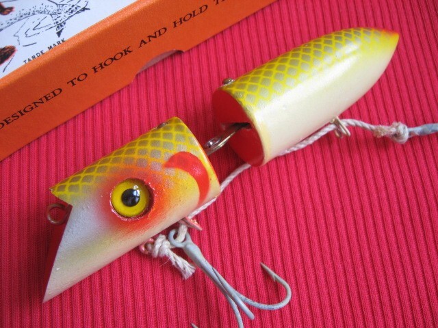 Vintage Martin Jointed Wood Salmon Plug Fishing Lure - Mint in Box ! Vintage Martin Jointed Wood Salmon Plug Fishing Lure - Mint in Box !