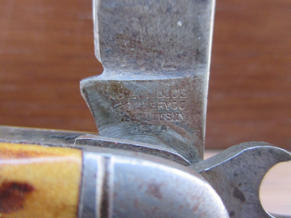 Camillus Scout/Utility 4 line tang stamp