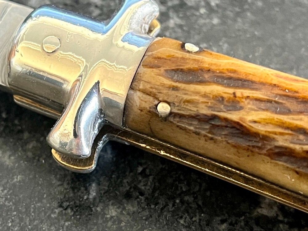 1950's Bargeon Switchblade, Beautiful Bone Handle, Made In France, Hard
