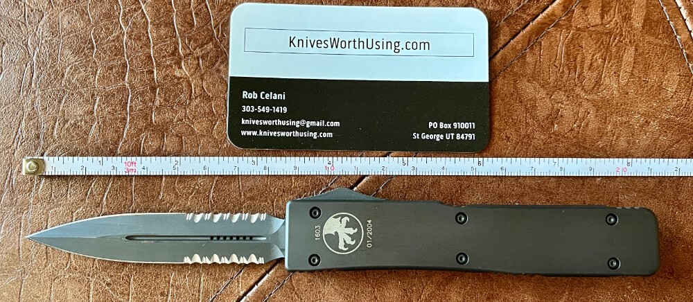 Microtech Ultratech From 2004, Black Tactical With Black Serrated Blade ...