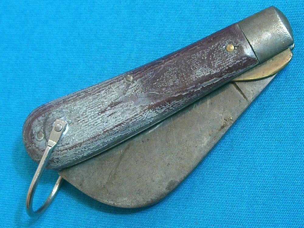 VINTAGE B1 KLEIN TOOLS CHICAGO USA HAWKBILL PRUNER BAREHEAD FOLDING POCKET KNIFE KNIVES OLD