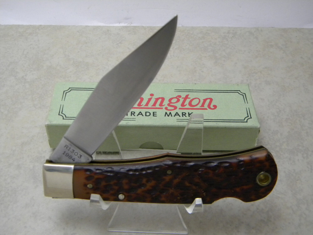 Remington Bullet 1984 R1303 Delrin Lockback Knife in Box