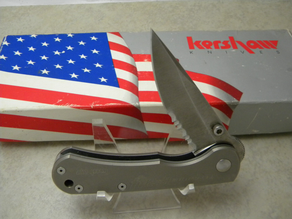 Kershaw 1410ST Oregon USA Titanium Tiats 34 Linerlock Knife NIB