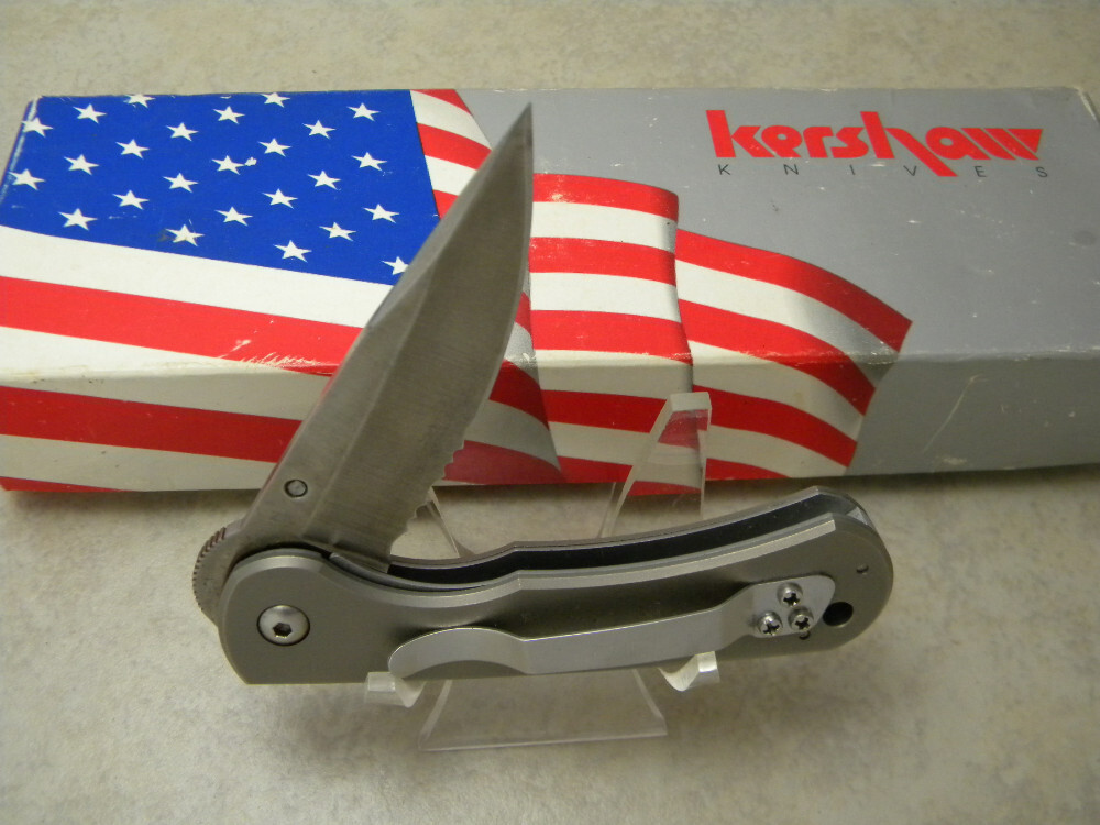 Kershaw 1410ST Oregon USA Titanium Tiats 34 Linerlock Knife NIB
