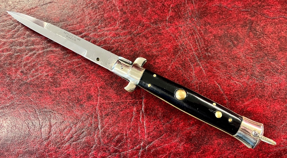 Rare Rizzuto Estileto Milano Fixed Guard Picklock Switchblade Knife