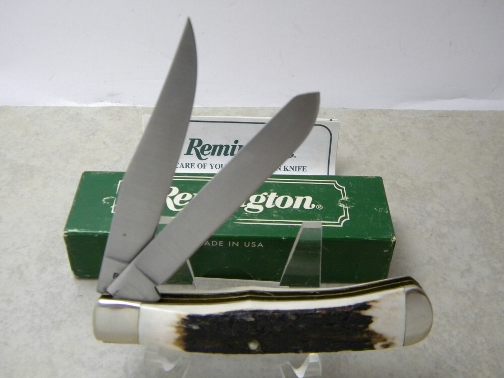 Remington USA 1994 R12 Stag Preferred Customer Trapper Knife in Box