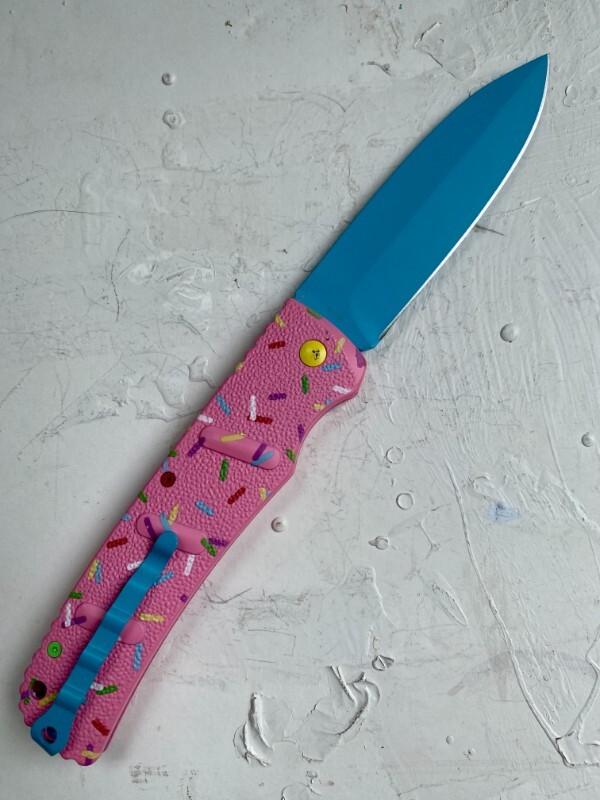 Boker Dessert Warrior Blue Donut LARGE 28cm / 11" Simpsons Knife EX