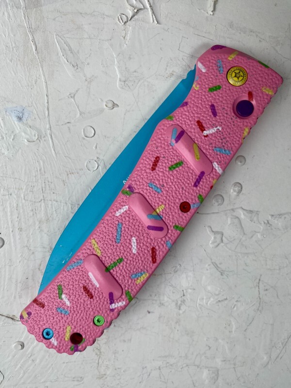 Boker Dessert Warrior Blue Donut LARGE 28cm / 11" Simpsons Knife EX