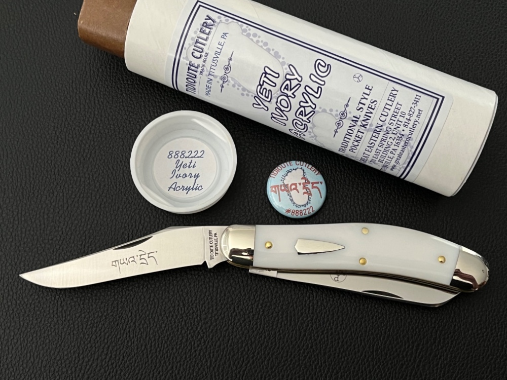 Great Eastern Cutlery GEC 888222 PPP Yeti Ivory Acrylic Serpentine