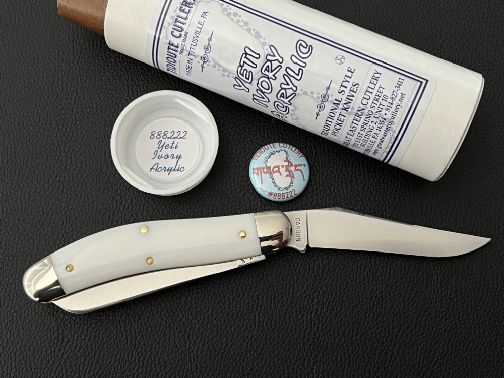 Great Eastern Cutlery GEC 888222 PPP Yeti Ivory Acrylic Serpentine