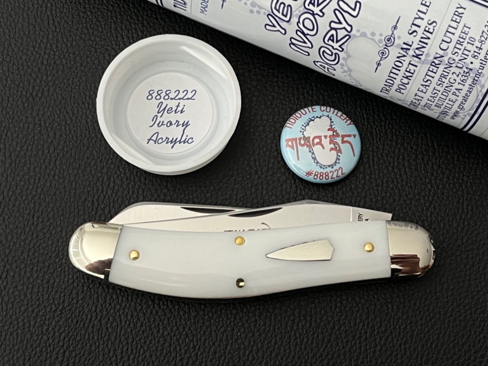 Great Eastern Cutlery GEC 888222 PPP Yeti Ivory Acrylic Serpentine