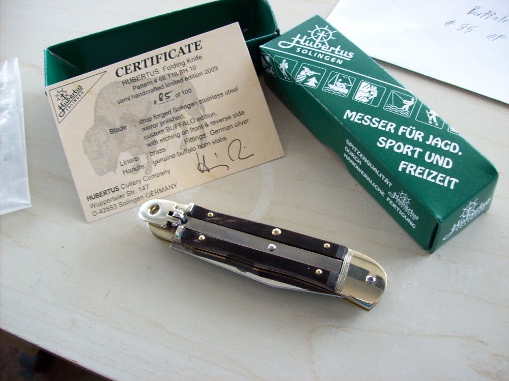 Vintage Hubertus Knife Buffalo "Spirit of Our Nation" Ltd. Edition 85