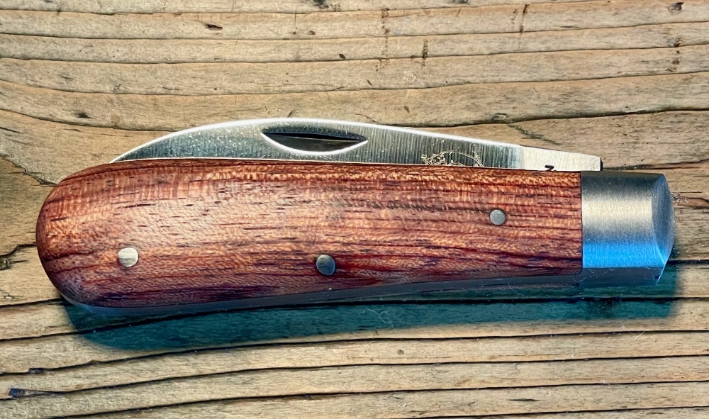 Otter Messer "Weaver's" Swayback Knife with Wharncliffe Blade and Hardwood Scales