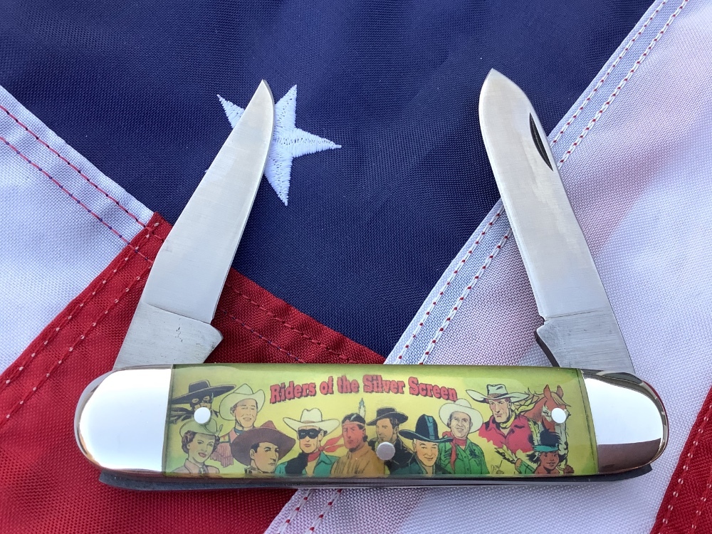 Vintage Camillus 2 Blade Large Cigar Knife w/ Riders of the Silver