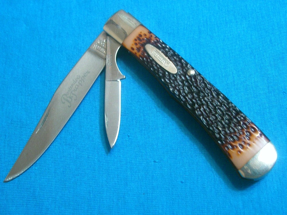 CAMILLUS NEW YORK NY USA BARTENDERS TRAPPER FOLDING POCKET KNIFE KNIVES OLD