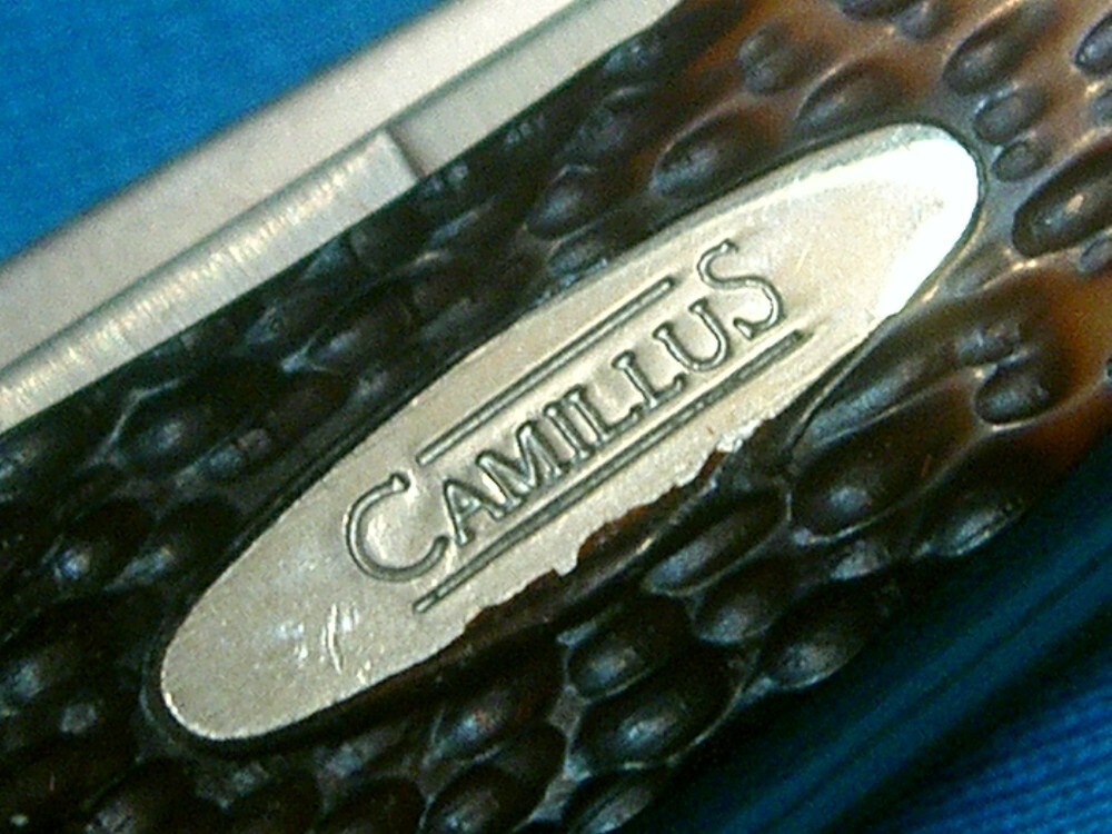 CAMILLUS NEW YORK NY USA BARTENDERS TRAPPER FOLDING POCKET KNIFE KNIVES OLD
