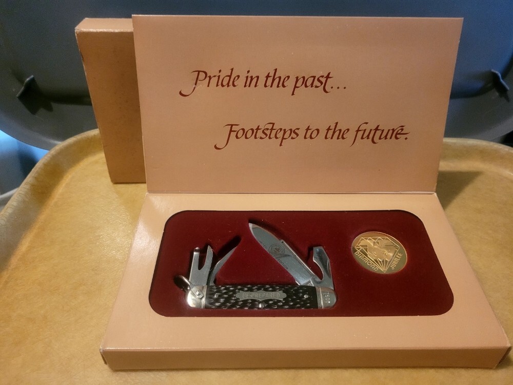 New York Knife Co. USA (Schrade) Diamond Jubilee 75th Anniversary 1910