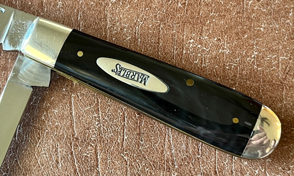 Marbles MSA English Jack Knife, Buffalo Horn Handle, USA Made In 2001