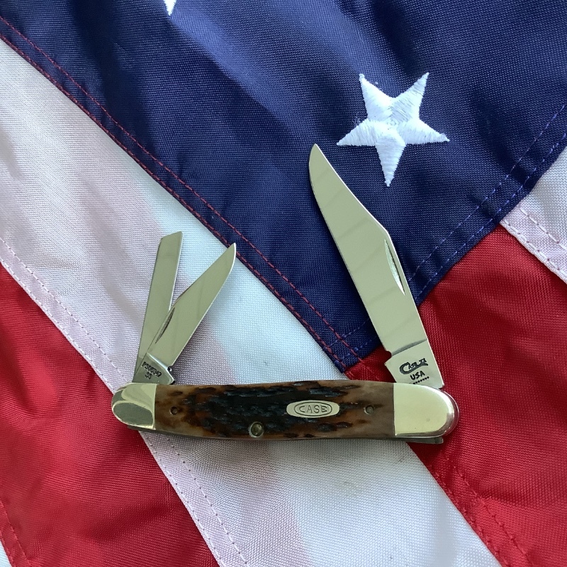 Case xx 1993 Whittler W/ Pretty Brown Bone Handle -mdl