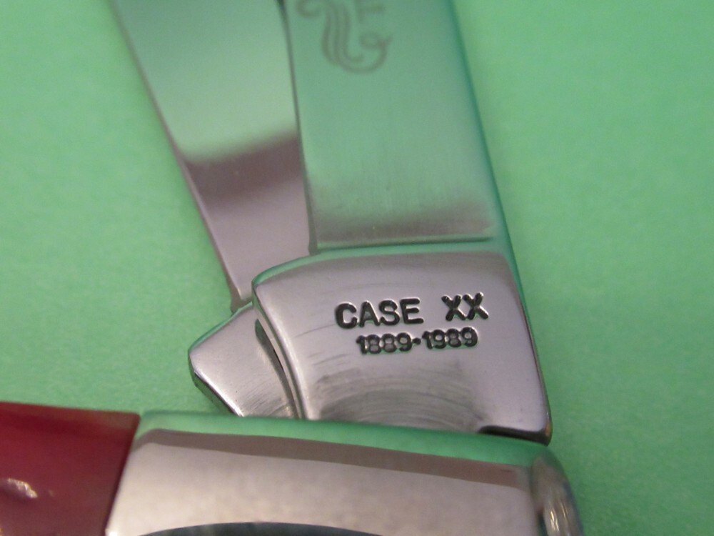 Case XX 1889 to 1989 Centennial Large Red Bone Banana Case XX 1889 to 1989 Centennial Large Red Bone Banana