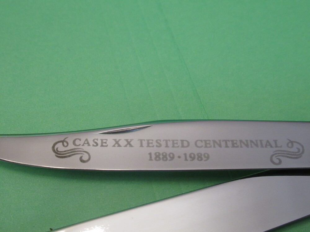 Case XX 1889 to 1989 Centennial Large Red Bone Banana Case XX 1889 to 1989 Centennial Large Red Bone Banana