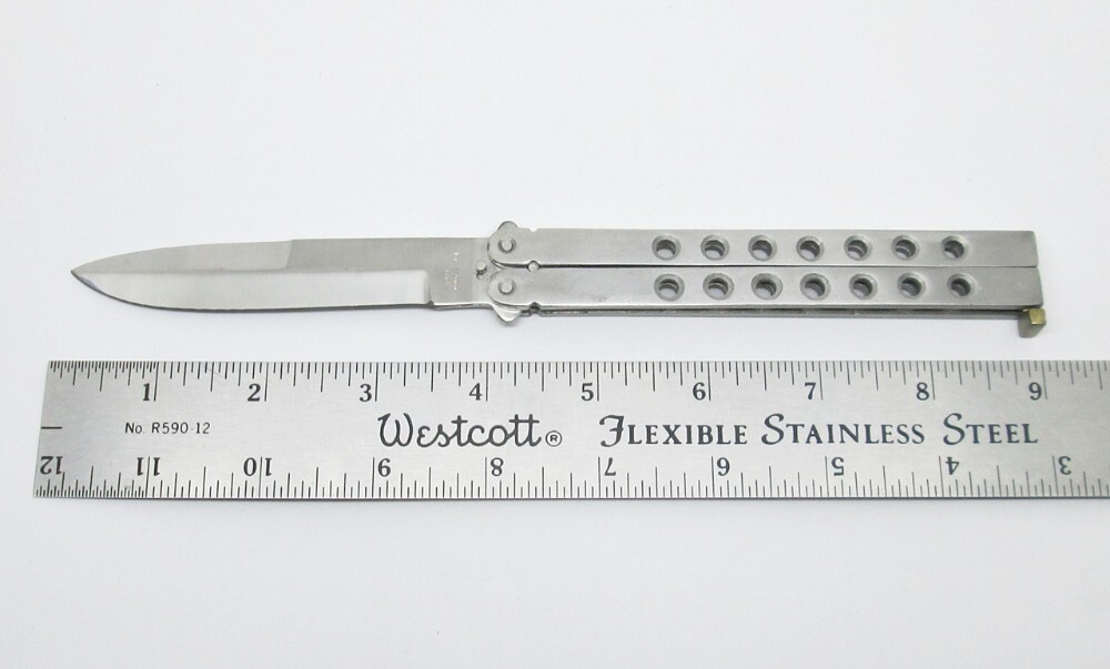 Vintage Stainless Steel Butterfly / Balisong Folding Knife Pakistan