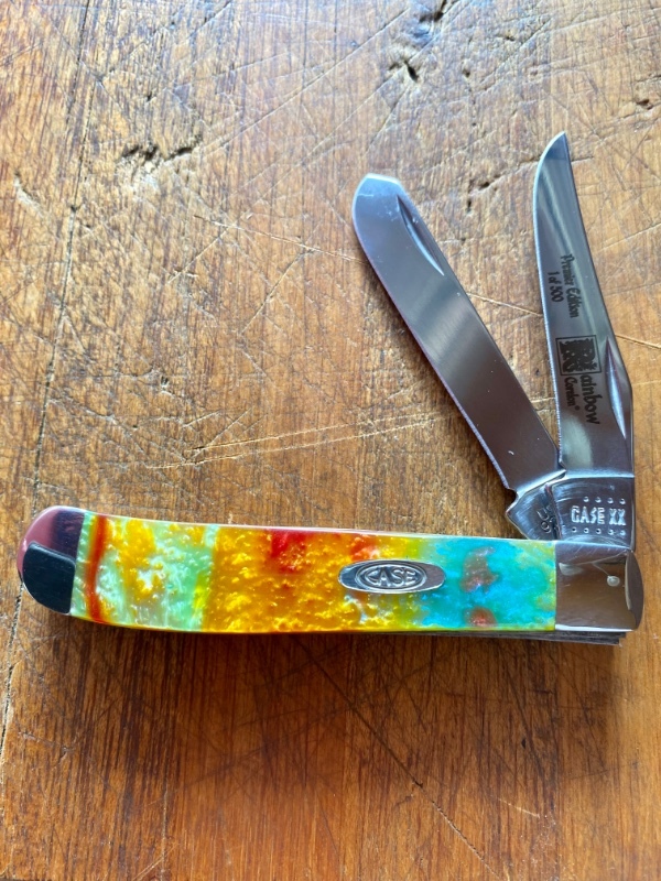 Case XX™ Rainbow Genuine Corelon 1/500 Mini Trapper Pocket Knife