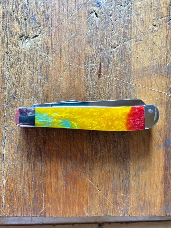 Case XX™ Rainbow Genuine Corelon 1/500 Mini Trapper Pocket Knife