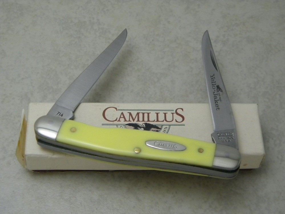 Camillus New York USA 714Y "YelloJaket" Muskrat Knife NIB