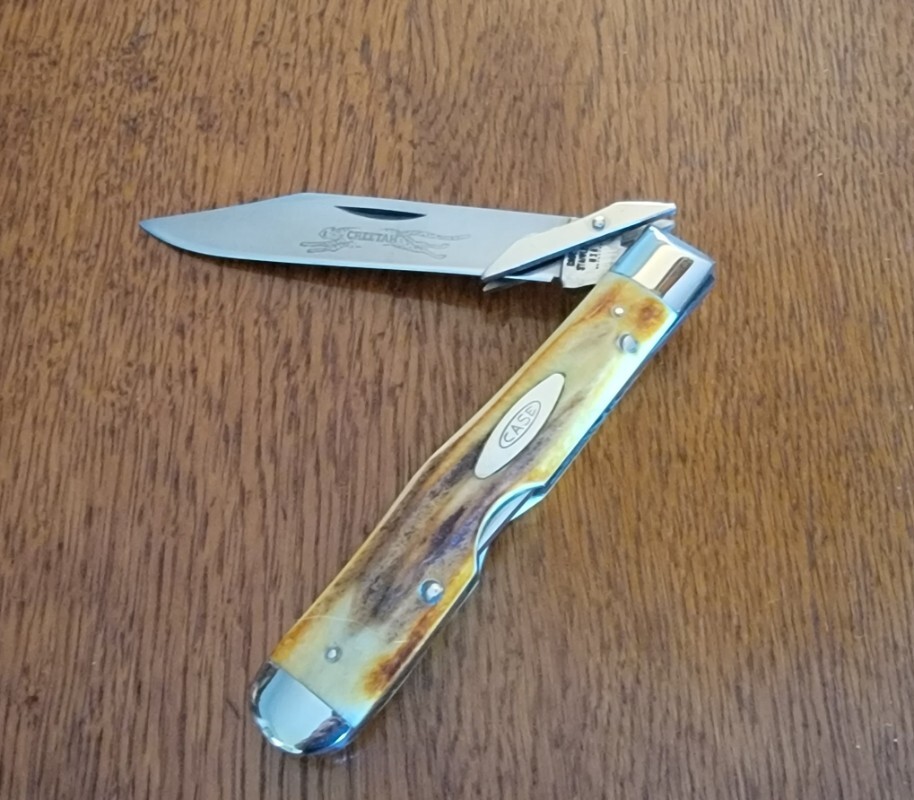 1971 CASE XX USA 5111 1/2 Stag CHEETAH Swing Guard Lockback Knife