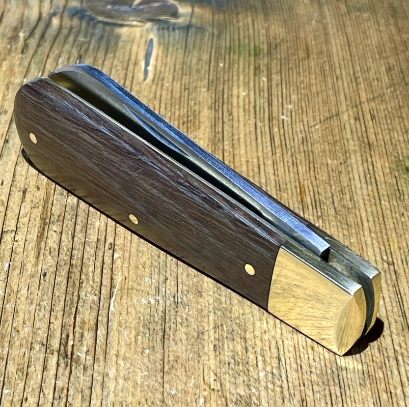 Michael May, Sheffield England Lambsfoot Knife with Bog Oak scales,