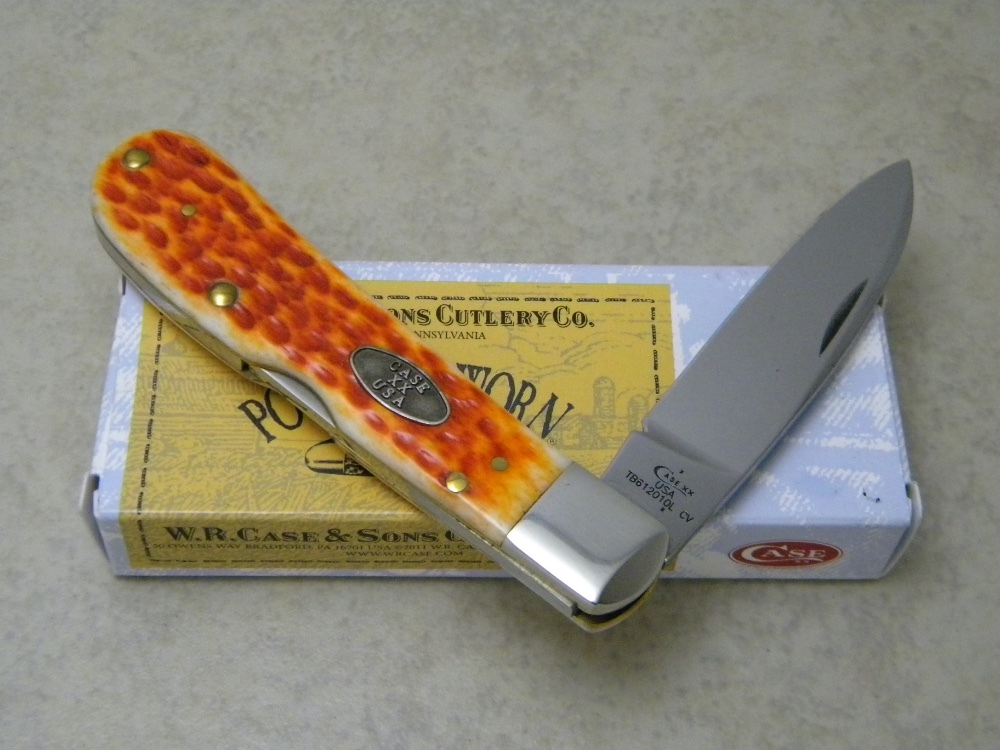 Case XX USA 2018 Whiskey Bone TB612010L CV Tribal Lock Knife in Box