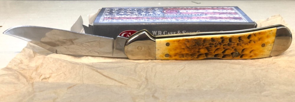 CASE XX GOLDENROD BONE COPPERLOCK POCKET KNIFE 61549L