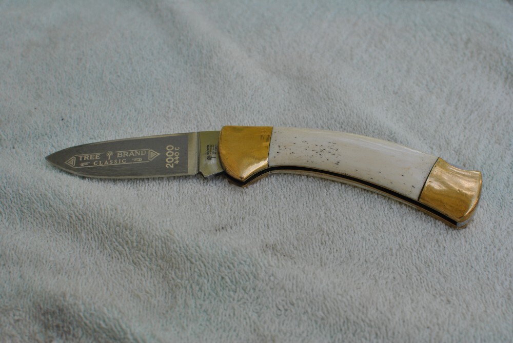 Boker Classic 2000 1 Blade Large White Bone Handles 440c Made In Solingen Germany