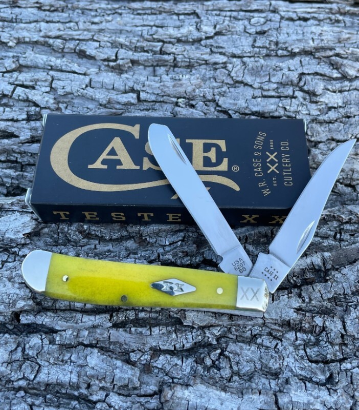CASE XX ** SFO 2023 SMOOTH YELLOW BONE DIAMOND SHIELD MINI TRAPPER