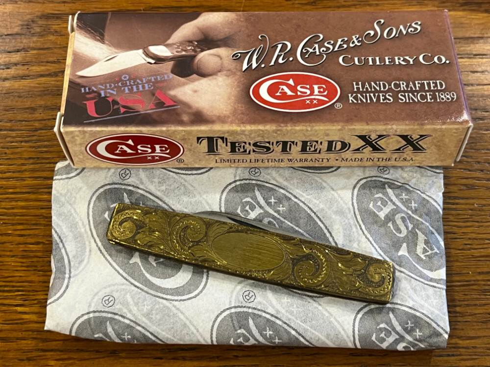 Case XX 9-Dot 1981 278 Pen Knife w/Brass Scales