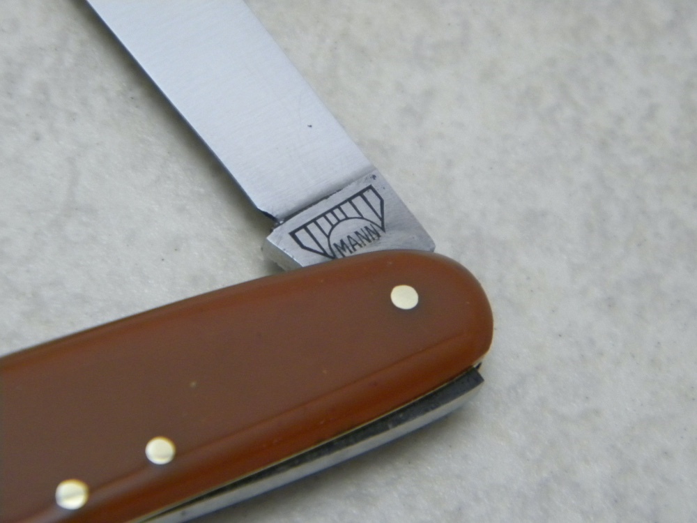 古いドイツ·ゾーリンゲン製折畳ナイフE BRUCKMANN MANNヴィンテージ E Bruckmann Ohligs Solingen Germany Orange Corkscrew Utility Pen