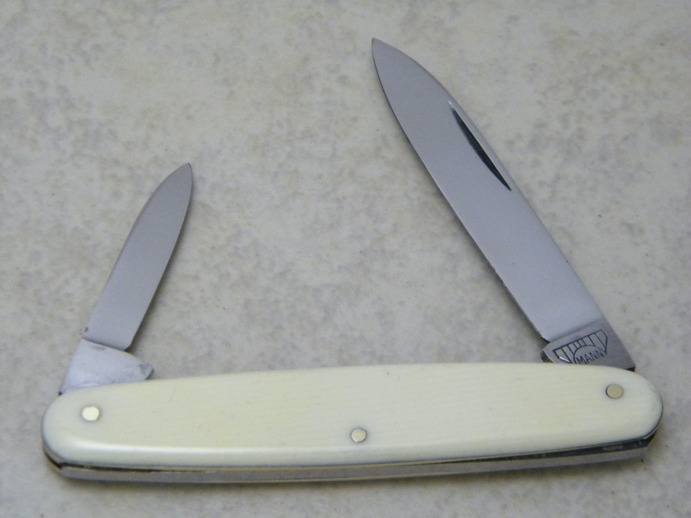 E Bruckmann Solingen-O Germany Imitation Ivory Pen Knife - C. 1891