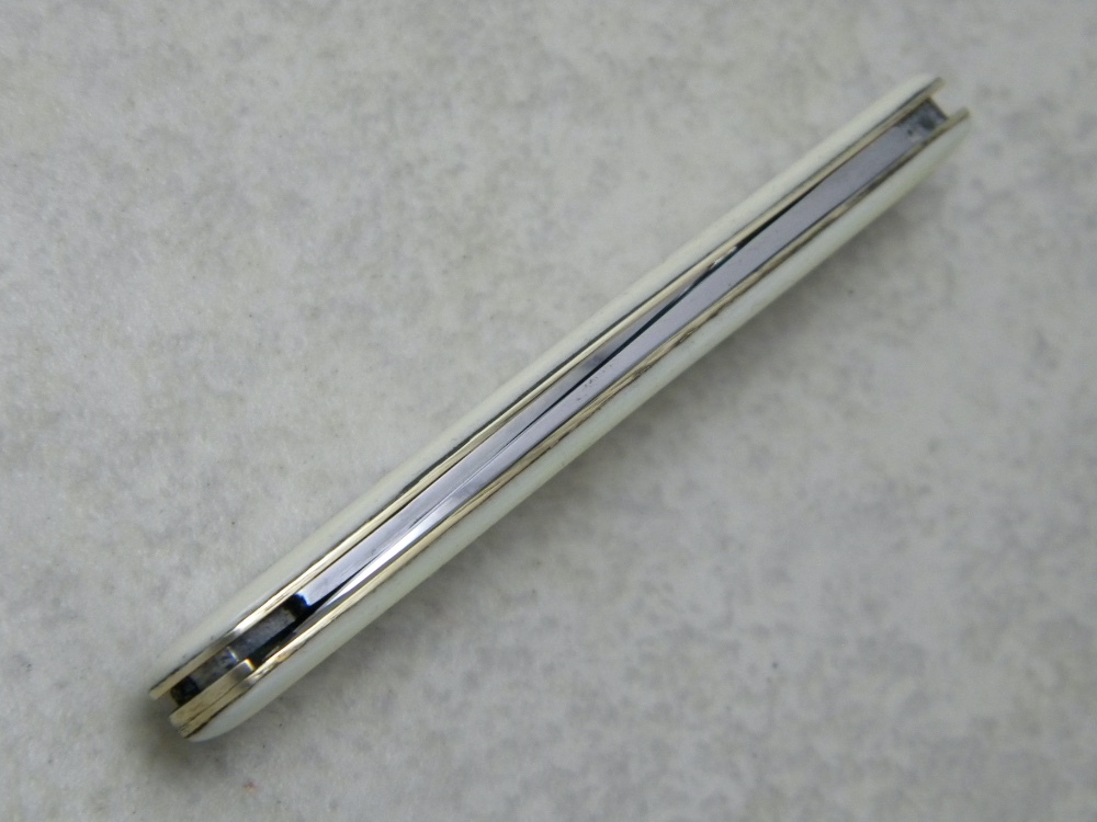 E Bruckmann Solingen-O Germany Imitation Ivory Pen Knife - C. 1891