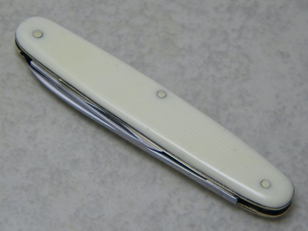 E Bruckmann Solingen-O Germany Imitation Ivory Pen Knife - C. 1891