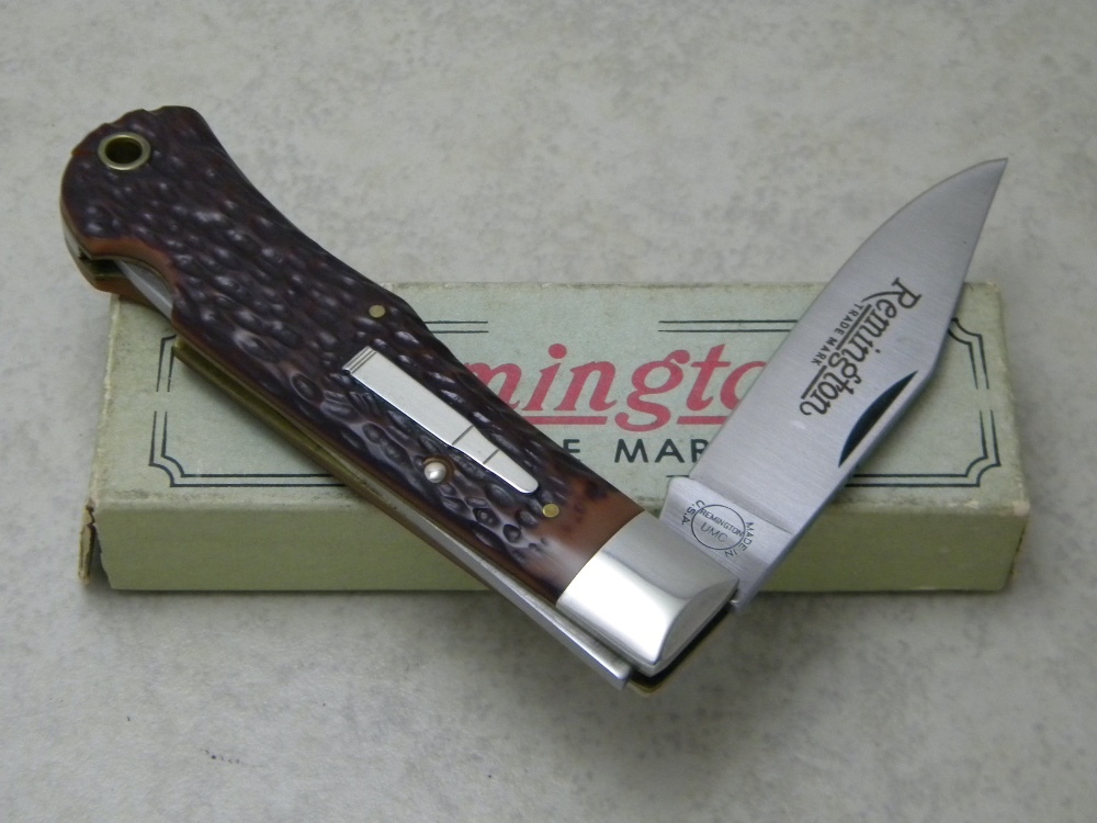 Remington Bullet 1984 R1303 Delrin Lockback Knife in Box
