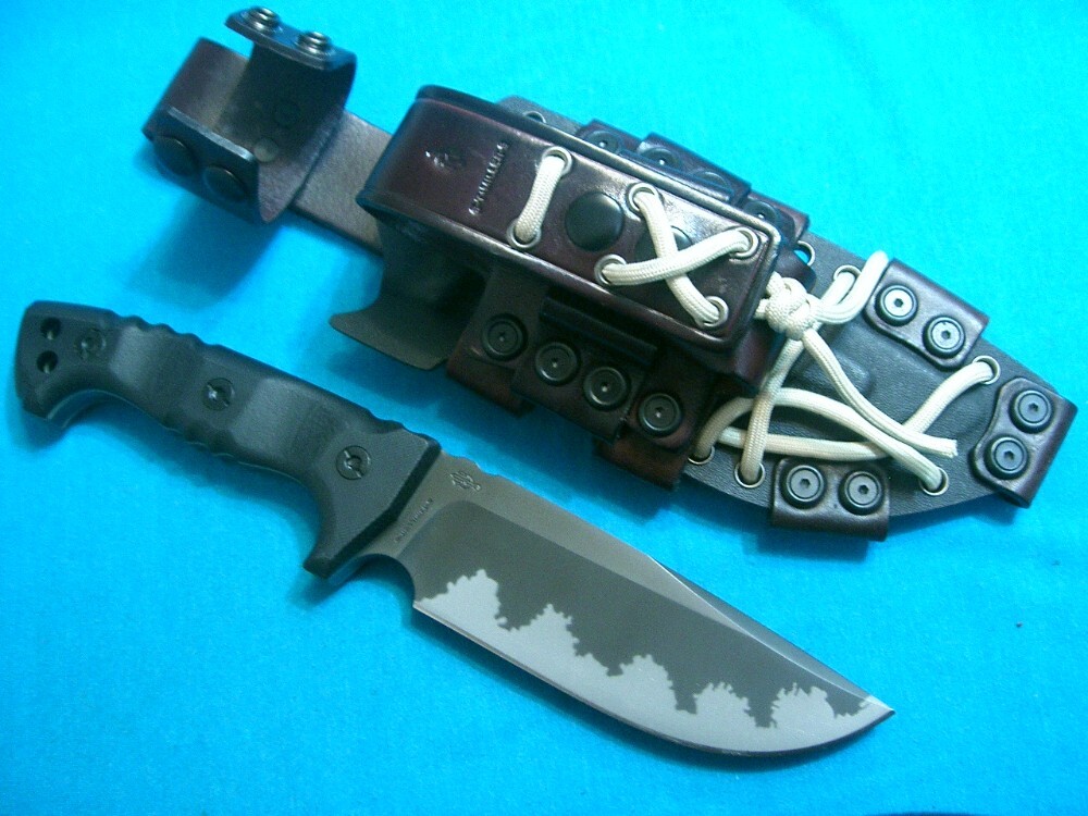 CUSTOM T MILLER BROTHERS BLADES FIXED BLADE SURVIVAL TACTICAL EDC KNIFE