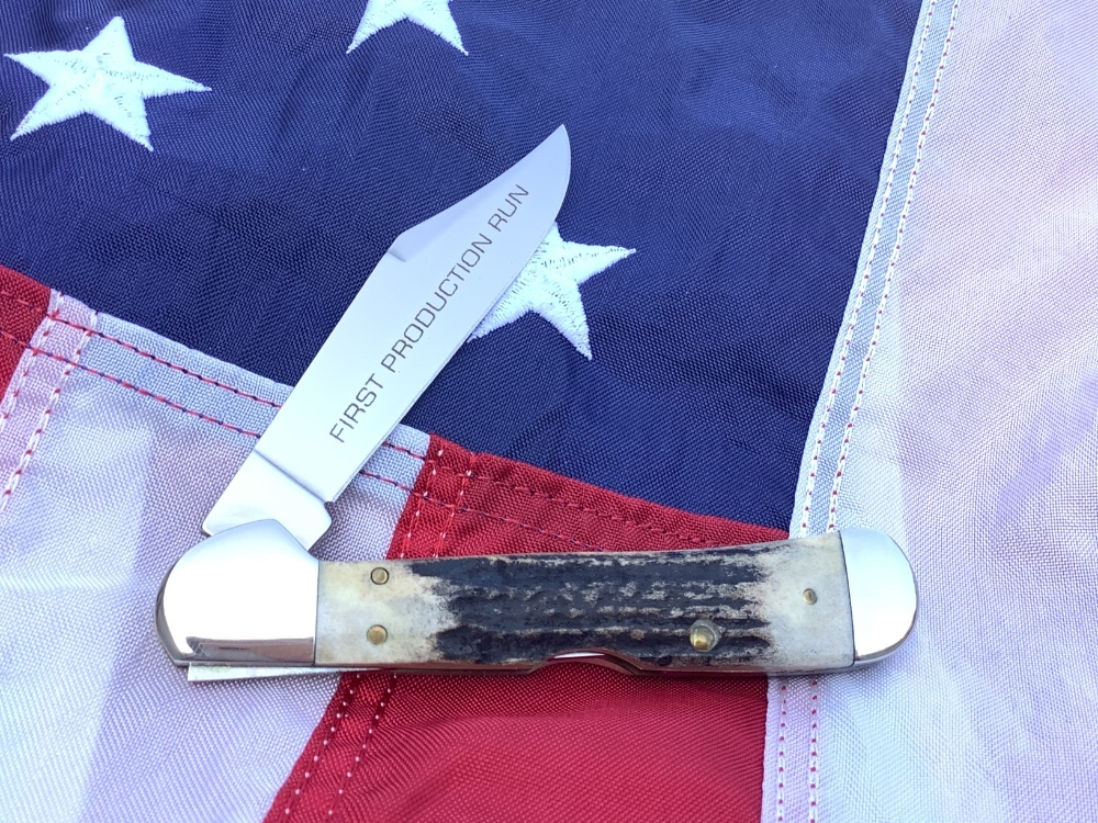 Case XX USA 1998 Genuine Stag 51549L SS Copperlock Knife - NIB