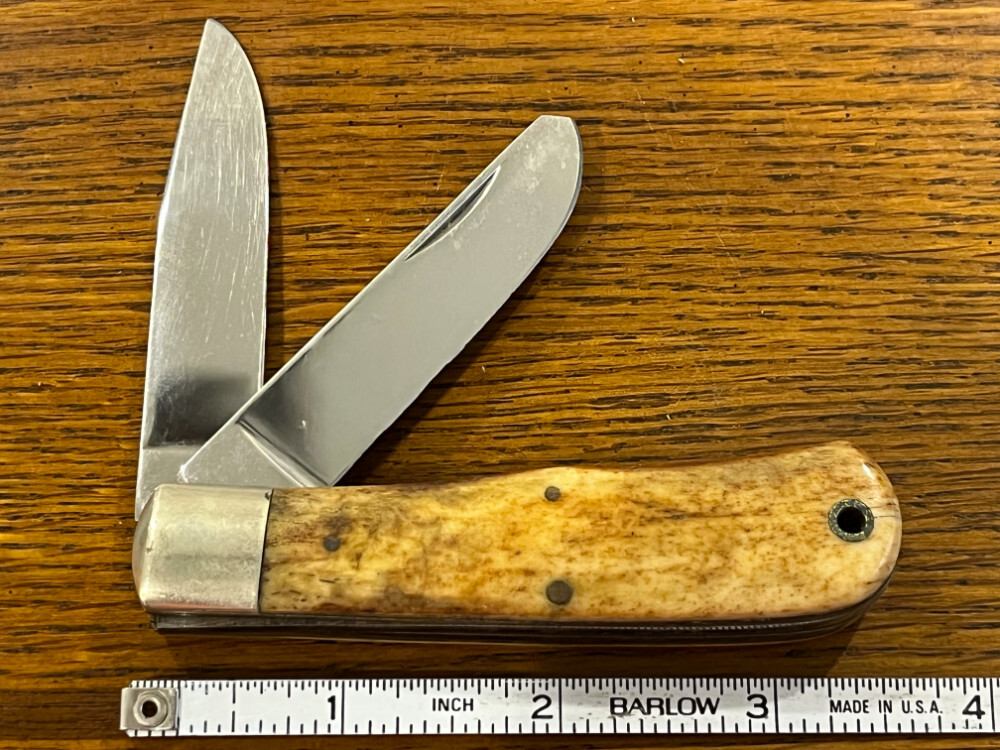100％本物保証！ Co. Cut. Parker 1980's Bone w/Smooth Trapper Bullet 2-Blade その他