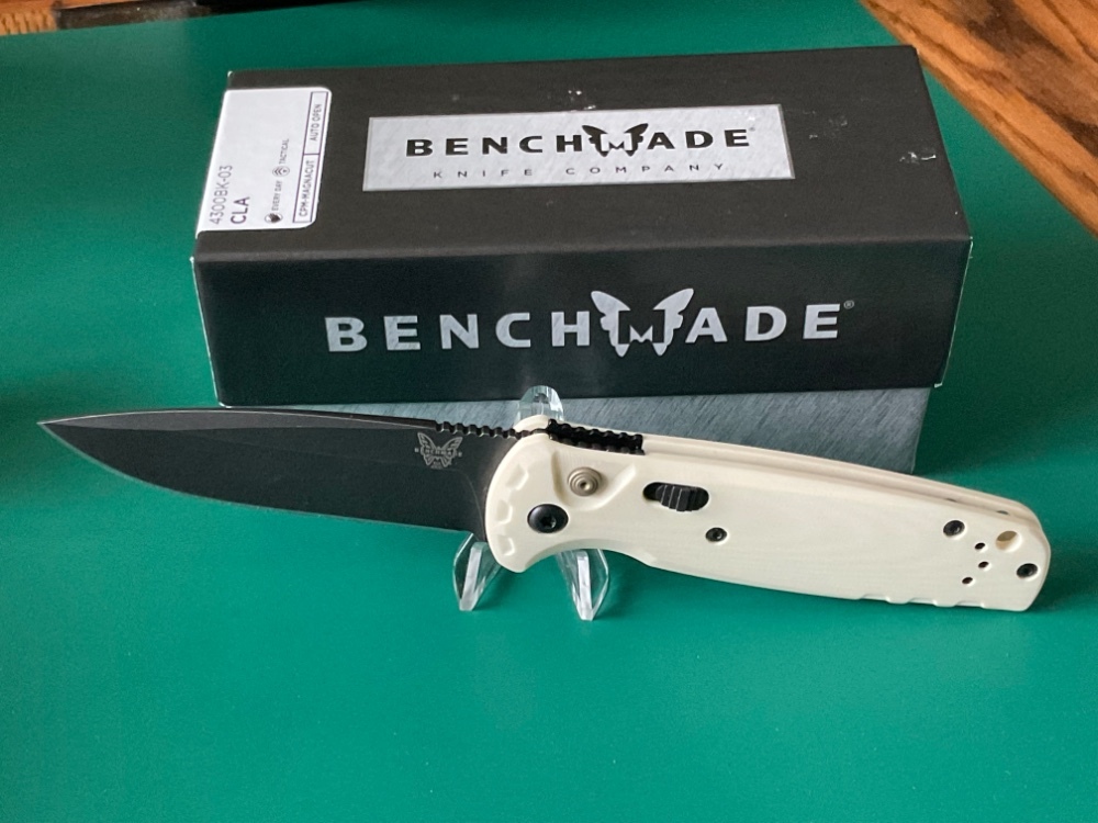 Benchmade CLA MagnaCut Tactical Knife Ivory G10