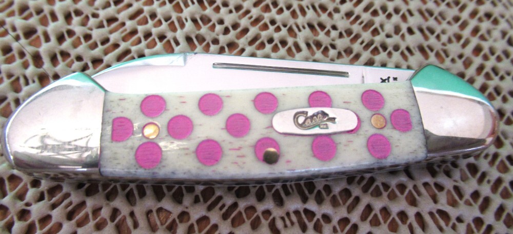 Case XX 2008 Discontinued Pink Polk Dot Baby Butterbean