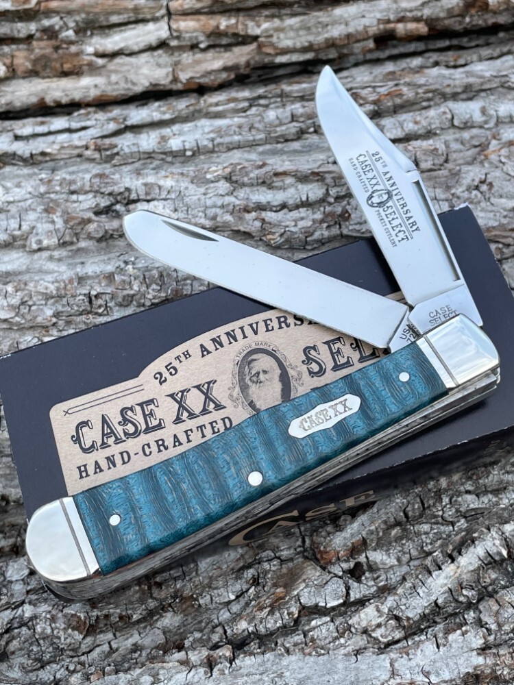 CASE XX SELECT ** 2023 TURQUOISE CURLY MAPLE WOOD TRAPPER