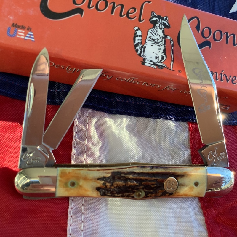 Case xx 1989 Centennial Eisenhower Knife Mdl 52063 SSP With Super Stag